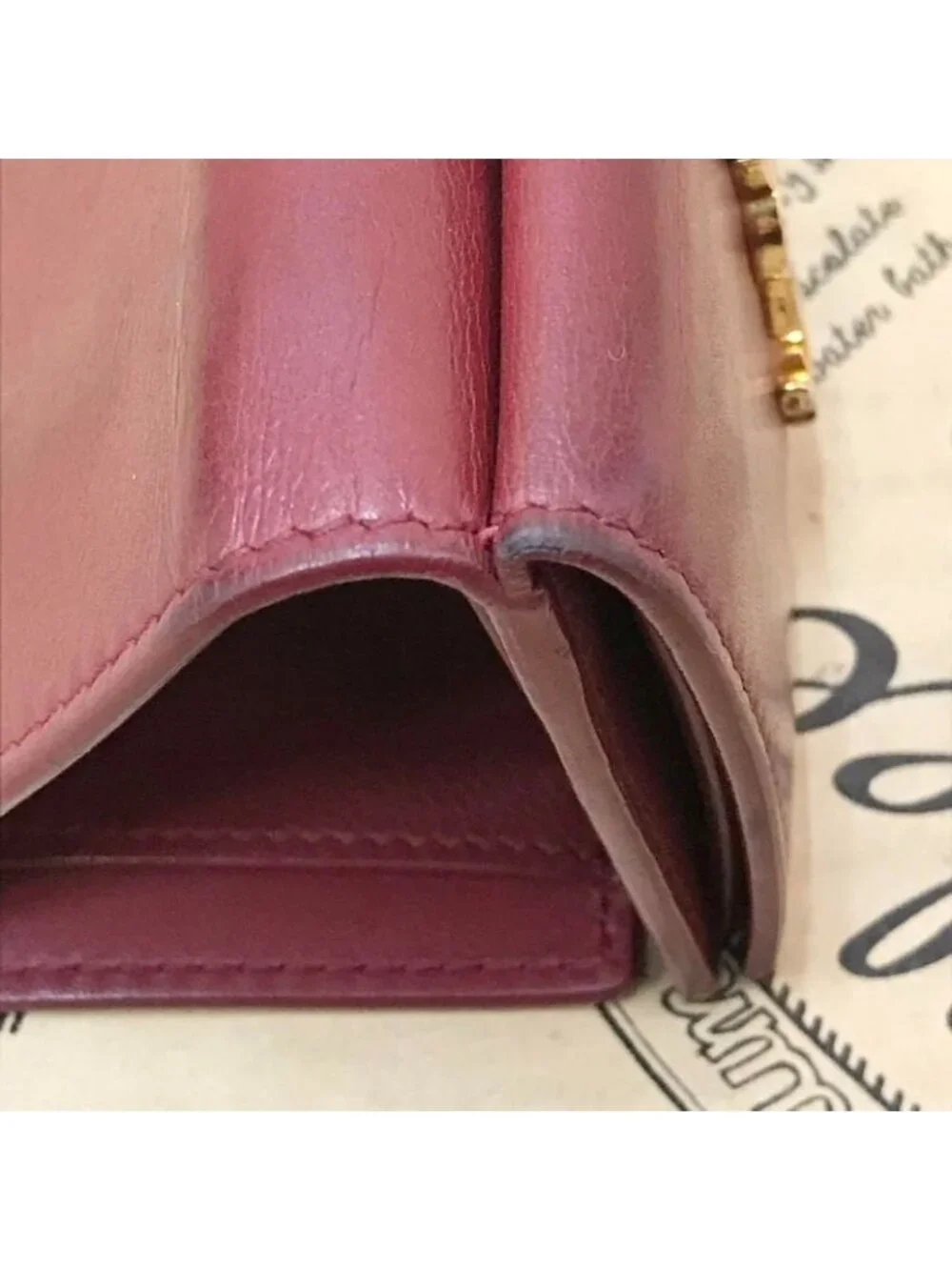 ★SOLD★ Saint Laurent Yves Trifold Wallet YSL Compact Billfold Leather - Picture 15 of 16